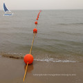 Security floating barrier on sea